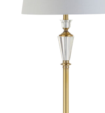 Harper 61" Crystal / Metal LED Floor Lamp - JONATHAN Y